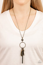 Load image into Gallery viewer, Tastefully Tasseled - Brass Necklace