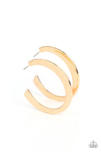 Load image into Gallery viewer, Learning Curve - Gold Hoop Earrings