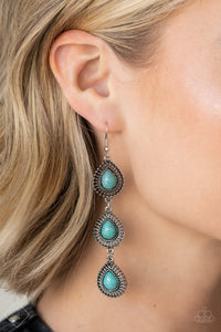 Desertscape Dweller - Blue Earrings