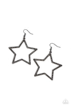 Load image into Gallery viewer, Supernova Sparkle - Black Gunmetal Earrings