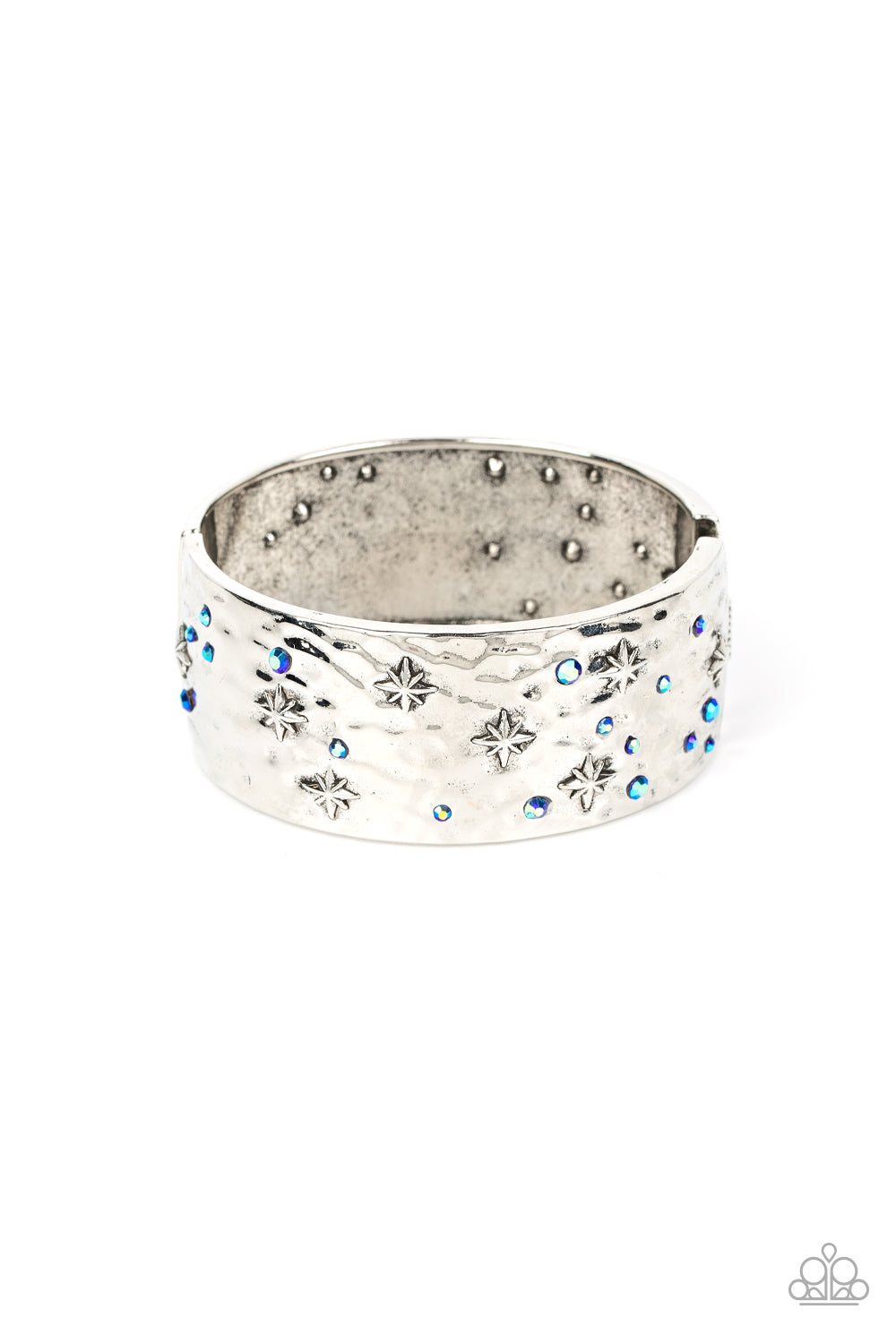 Across the Constellations - Blue Hinged Bracelet