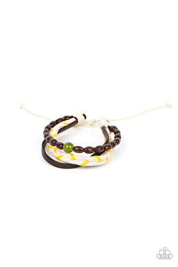 Hipster Hideaway - Green Sliding Knot Bracelet