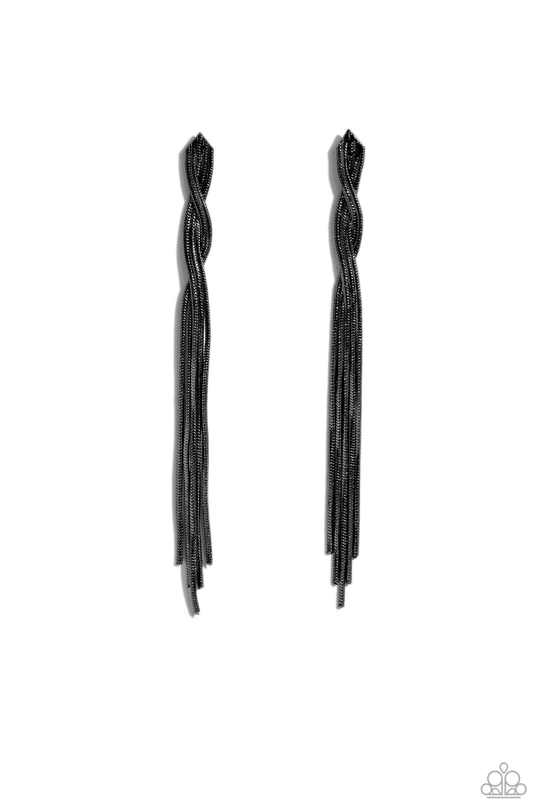 Ropin Rodeo Queen - Black Gunmetal Post Earrings