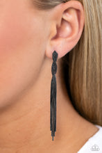 Load image into Gallery viewer, Ropin Rodeo Queen - Black Gunmetal Post Earrings