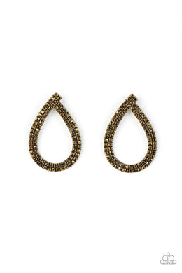 Diva Dust - Brass Earrings