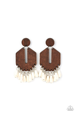 Western Retreat - White Post Earrings