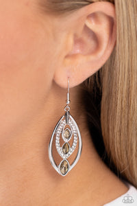 Extra Exuberant - Brown Earrings