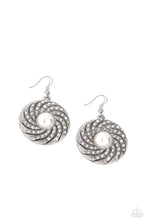 Load image into Gallery viewer, Vintage Vortex - White Earrings
