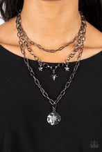 Load image into Gallery viewer, Under the Northern Lights - Black Gunmetal Necklace