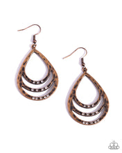 Load image into Gallery viewer, Sojourn Shimmer - Copper Earrings