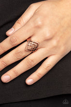 Load image into Gallery viewer, Diamond Duo - Copper Ring