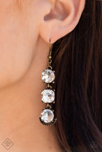 Load image into Gallery viewer, Determined to Dazzle - Brass Earrings