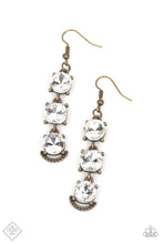 Load image into Gallery viewer, Determined to Dazzle - Brass Earrings