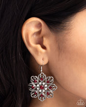 Load image into Gallery viewer, Garden of Love - Red Earrings