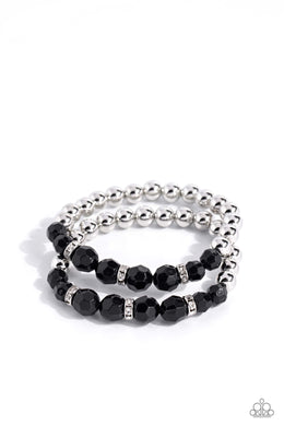 Two by Two Twinkle - Black Bracelets