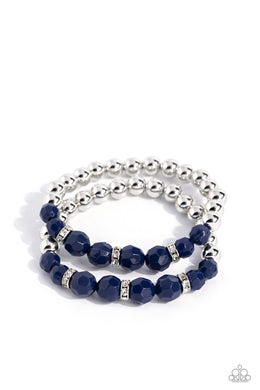 Two by Two Twinkle - Blue Set of Bracelets