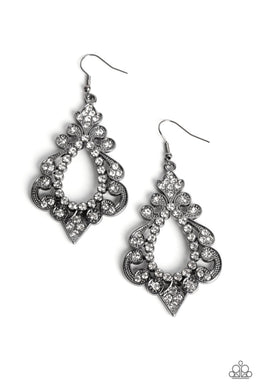 Fit for a DIVA - Black Gunmetal Earrings