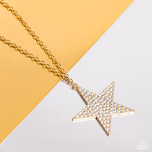 Load image into Gallery viewer, Rock Star Sparkle - Gold Necklace