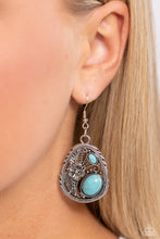 Load image into Gallery viewer, Hibiscus Harvest - Blue Earrings