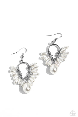 Ahoy There! - White Earrings