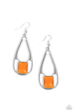 Load image into Gallery viewer, Adventure Story - Orange Earrings