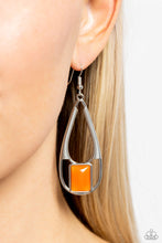 Load image into Gallery viewer, Adventure Story - Orange Earrings