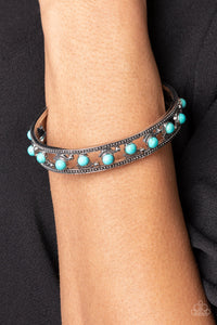 Badlands Bliss - Blue Cuff Bracelet