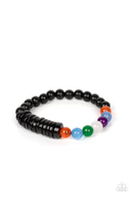 Load image into Gallery viewer, Tropical Kaleidoscope - Black Bracelet