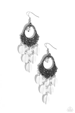 Botanical Escape - White Earrings