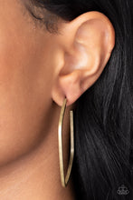Load image into Gallery viewer, Major Flex - Brass Hoop Earrings