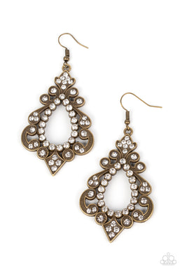 Fit for a DIVA - Brass Earrings