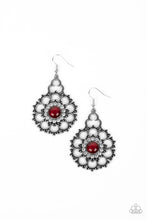 Load image into Gallery viewer, Floral Renaissance - Red Earrings