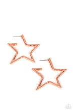 Load image into Gallery viewer, All-Star Attitude - Copper Earrings