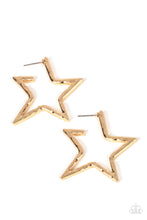 Load image into Gallery viewer, All-Star Attitude - Gold Earrings