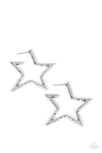 Load image into Gallery viewer, All-Star Attitude - Silver Hoop Earrings