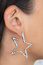 Load image into Gallery viewer, All-Star Attitude - Silver Hoop Earrings