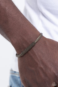 CABLE-Minded - Brass Bracelet