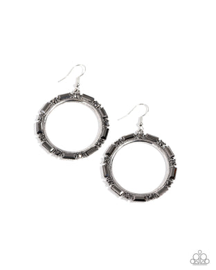 Gritty Glow - Silver Earrings