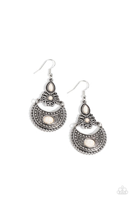 Sahara Samba - White Earrings