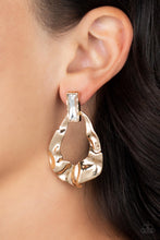 Load image into Gallery viewer, Metro Meltdown - Gold Post Earrings