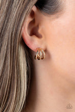 Load image into Gallery viewer, TRIPLE Down - Gold Hoop Earrings