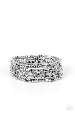 Right on CUBE - Silver Set of Bracelets