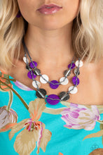 Load image into Gallery viewer, Barefoot Beaches - Purple Necklace