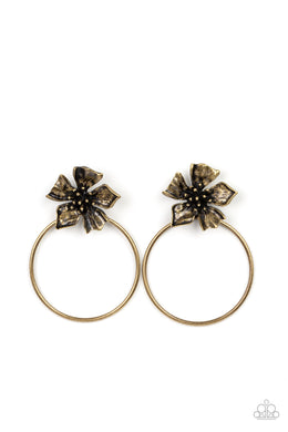 Buttercup Bliss - Brass Post Earrings