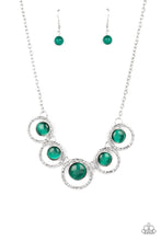 Load image into Gallery viewer, Elliptical Enchantment - Green Necklace