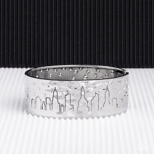 Starry Skyscrapers - White Bracelet