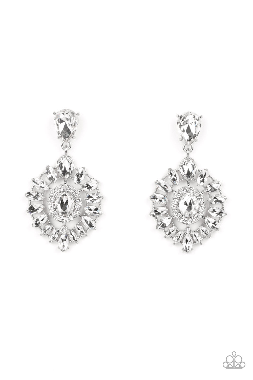 My Good LUXE Charm - White Post Earrings