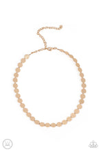 Load image into Gallery viewer, Flash Mob Flicker - Gold Choker Necklace