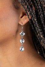 Load image into Gallery viewer, Reflective Rhinestones - White Earrings