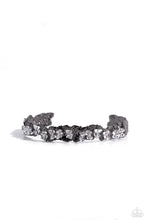 Load image into Gallery viewer, Enticingly Icy - Black Gunmetal Cuff Bracelet
